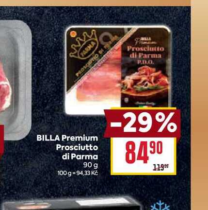 BILLA Premium Prosciutto di Parma 90 g