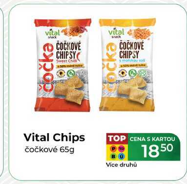 Vital Chips čočkové 65g  