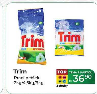 Trim Prací prášek 2kg/4,5kg/9kg 