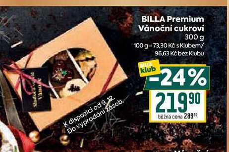 BILLA Premium Vánoční cukroví 300 g 