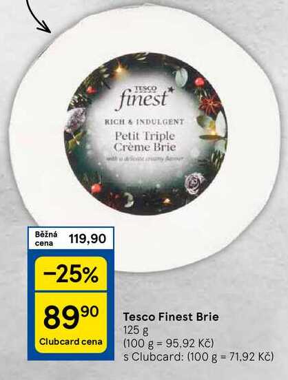 Tesco Finest Brie, 125 g