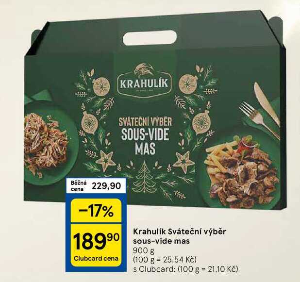 Krahulik Sváteční výběr sous-vide mas, 900 g 