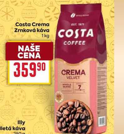 Costa Crema Zrnková káva 1kg