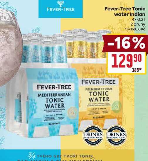 Fever-Tree Tonic water Indian 4× 0,2l