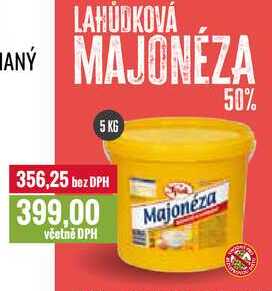 LAHŮDKOVÁ MAJONÉZA 5 KG