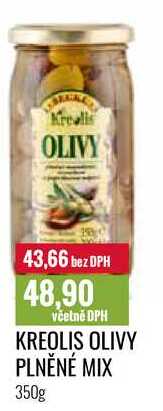 KREOLIS OLIVY PLNĚNÉ MIX 350g 