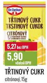 TŘTINOVÝ CUKR citrónový, 15g 