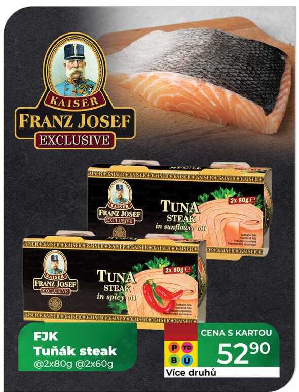 FJK Tuňák steak @2x80g @2x60g 