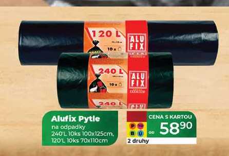 Alufix Pytle na odpadky 240 L 240'L 10ks 100x125cm. 120'L 10ks 70x110cm 