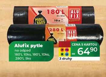 Alufix pytle na odpad 160'L 10ks, 180'L 10ks, 280'L 5ks 