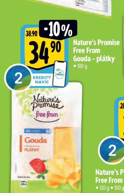   Nature's Promise free from Gouda plátky  100 g