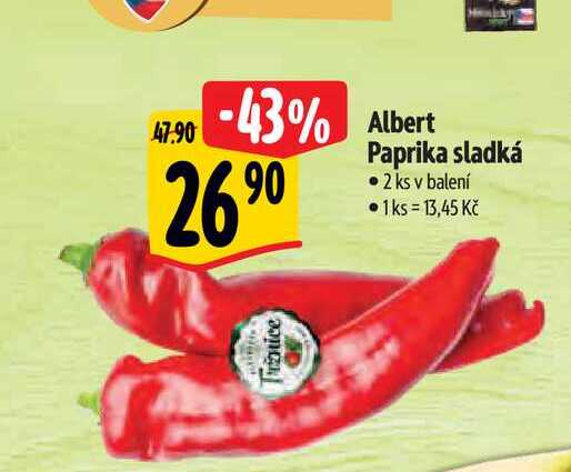  Albert Paprika sladká • 2 ks 