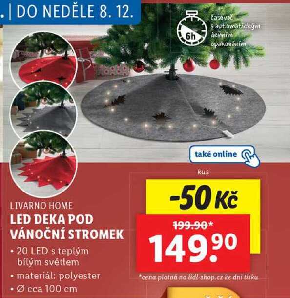 LED DEKA POD VÁNOČNÍ STROMEK