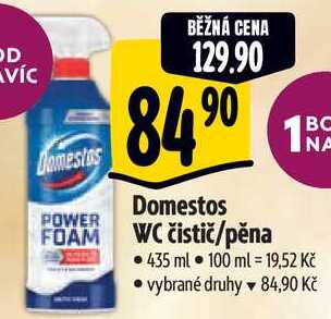 Domestos čistič/pěna, 435 ml 