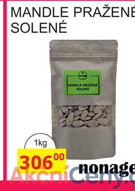 MANDLE PRAŽENĒ SOLENÉ 1kg