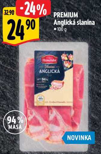 PREMIUM Anglická slanina, 100 g 