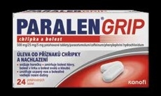 PARALEN GRIP® chřipka a bolest 500 mg/25 mg/5 mg 24 potahovaných tablet