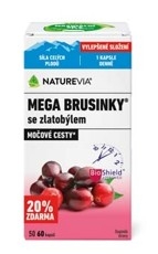 NatureVia® Mega brusinky 60 kapslí