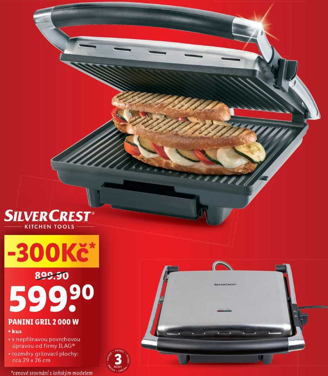 PANINI GRIL 2000 W 