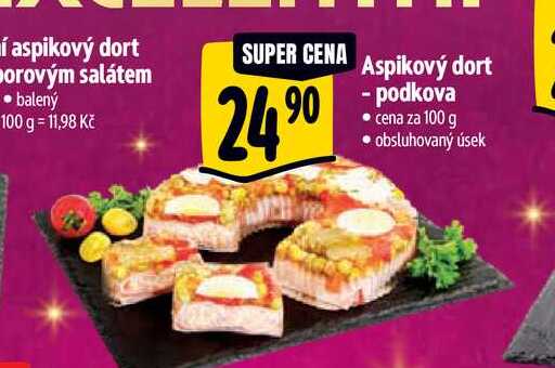   aspikový dort - podkova  100 g