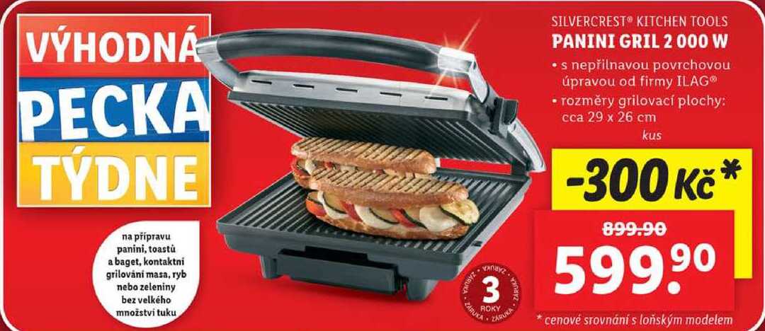 PANINI GRIL 2 000 W 