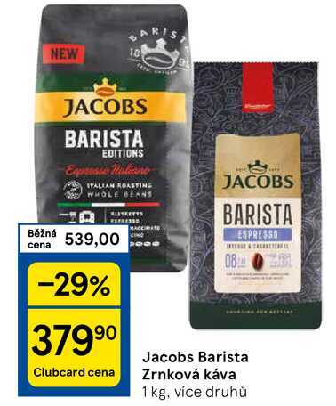 Jacobs Barista Zrnková káva, 1 kg, více druhů 