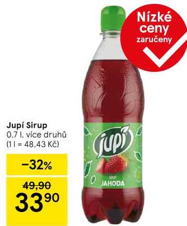 Jupí sirup, 0,7 l 