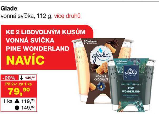 Glade vonná svíčka, 112 g