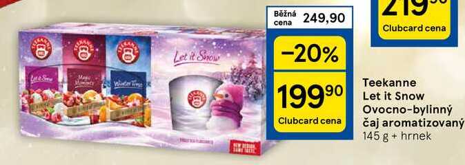 Teekanne Let it snow Ovocno-bylinný čaj aromatizovaný, 145 g + hrnek 