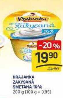 KRAJANKA ZAKYSANÁ SMETANA 16% 200g 