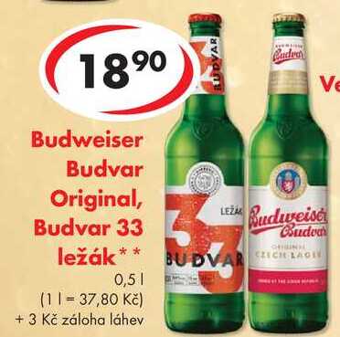 Budweiser Budvar 33, 0,5 l