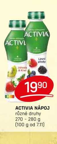 ACTIVIA NÁPOJ různé druhy 270 - 280 g 