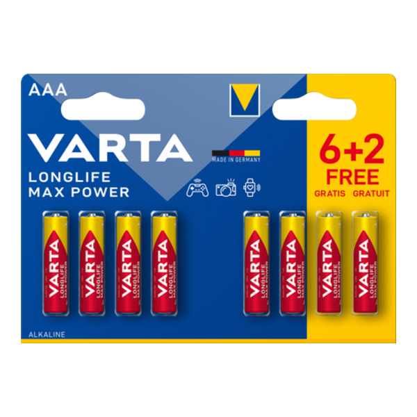 Varta Longlife Max Power 6+2 AAA