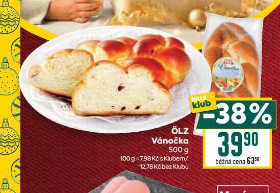 ÖLZ Vánočka 500 g 