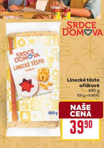 Linecké těsto oříškové 400 g 