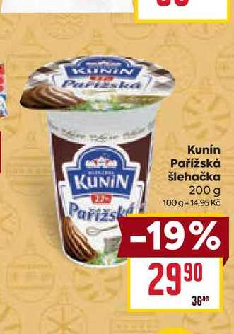 Kunín Pařížská šlehačka 200 g 