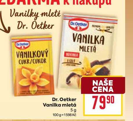 Dr. Oetker Vanilka mletá 5 g