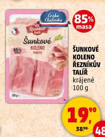 ŠUNKOVÉ KOLENO ŘEZNÍKŮV TALÍŘ krájené, 100 g 