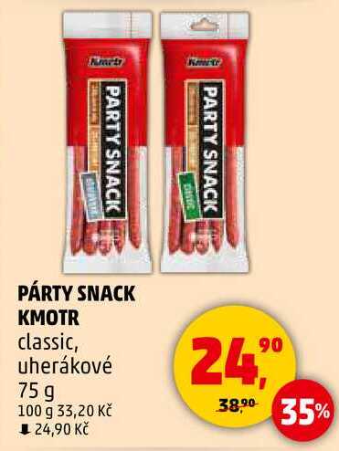 PÁRTY SNACK KMOTR classic, uherákové, 75 g 