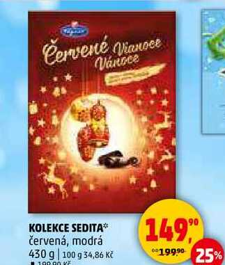 KOLEKCE SEDITA červená, modrá, 430 g