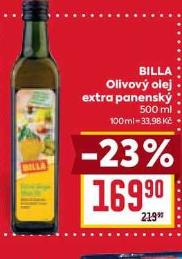 BILLA Olivový olej extra panenský 500 ml 