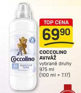 COCCOLINO AVIVÁŽ SENSITIVE PURE vybrané druhy 975 ml 