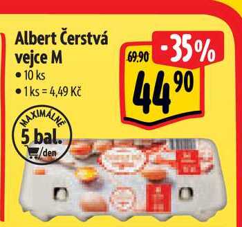 Albert Čerstvá vejce M • 10 ks  