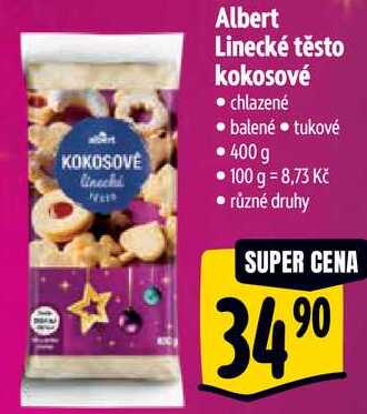 Albert Linecké těsto kokosové, 400 g