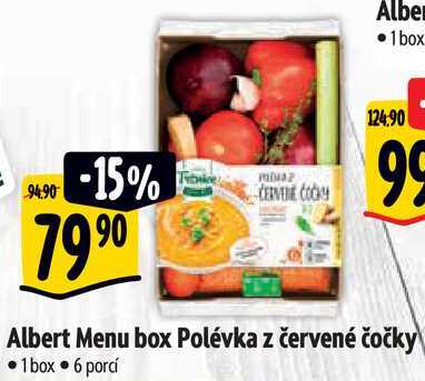 Albert Menu box Polévka z červené čočky