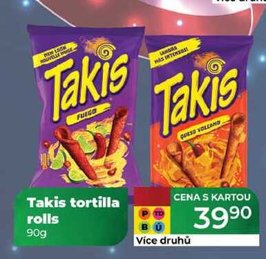 Takis tortilla rolls 90g  