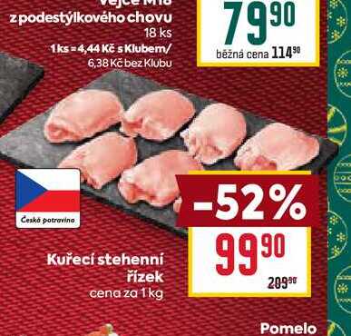 Kuřecí stehenní řízek cena za 1 kg