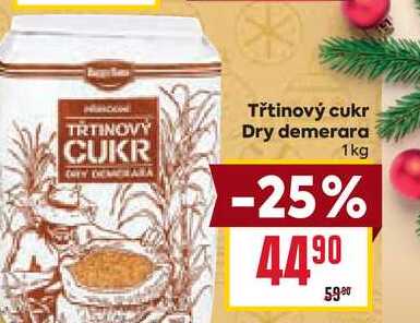 Třtinový cukr Dry demerara 1kg 