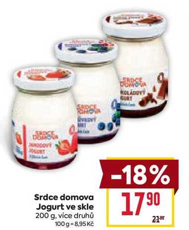 Srdce domova Jogurt ve skle 200 g