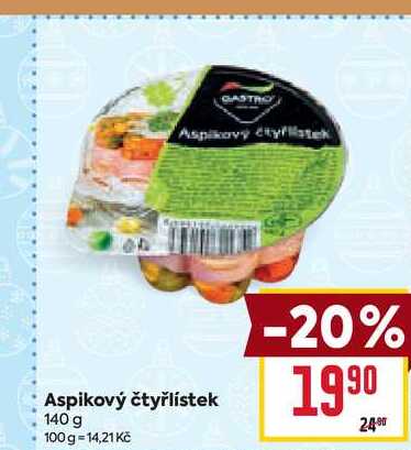 Aspikový čtyřlístek 140 g 